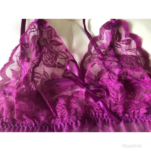 2/$25💕Beautiful purple babydoll NWT - Picture 4 of 5
